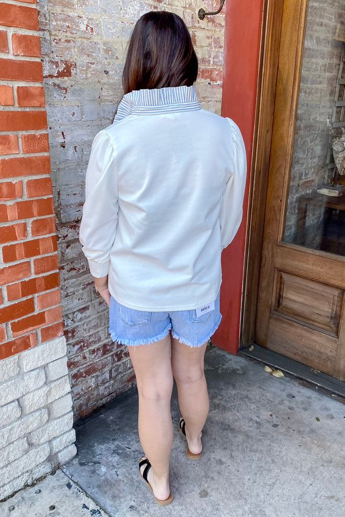 Polished and Chic Off White Top - Lyla's: Clothing, Decor & More - Plano Boutique
