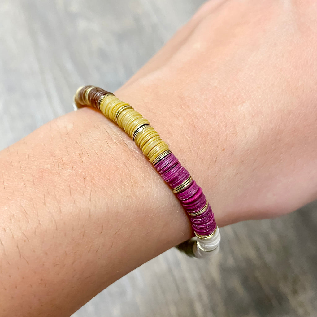 Grace Gold Stripe Stretch Bracelet Port By Ink & Alloy - Lyla's: Clothing, Decor & More - Plano Boutique