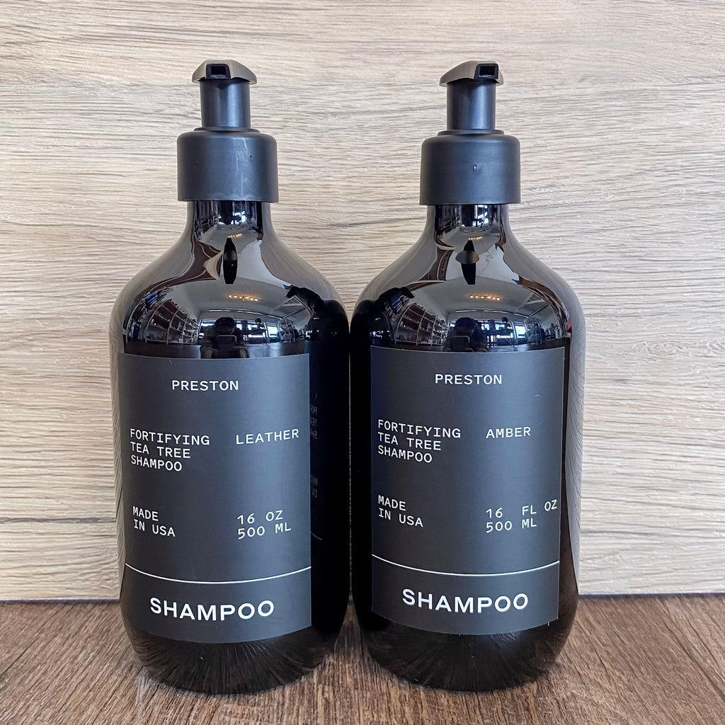 Preston Tea Tree Oil Infused Shampoo Leather - Lyla's: Clothing, Decor & More - Plano Boutique