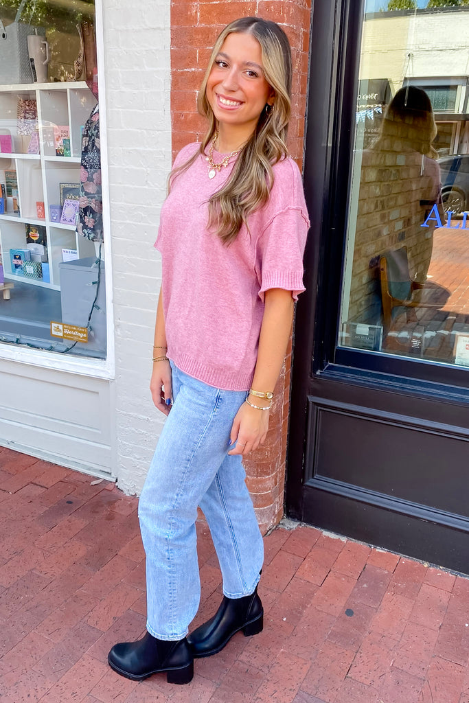 Believe It Or Not Mauve Top - Lyla's: Clothing, Decor & More - Plano Boutique