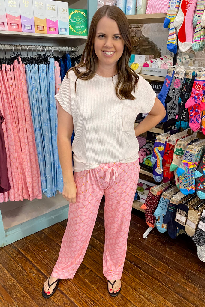 Texas Pride Pink Sleep Pants - Lyla's: Clothing, Decor & More - Plano Boutique