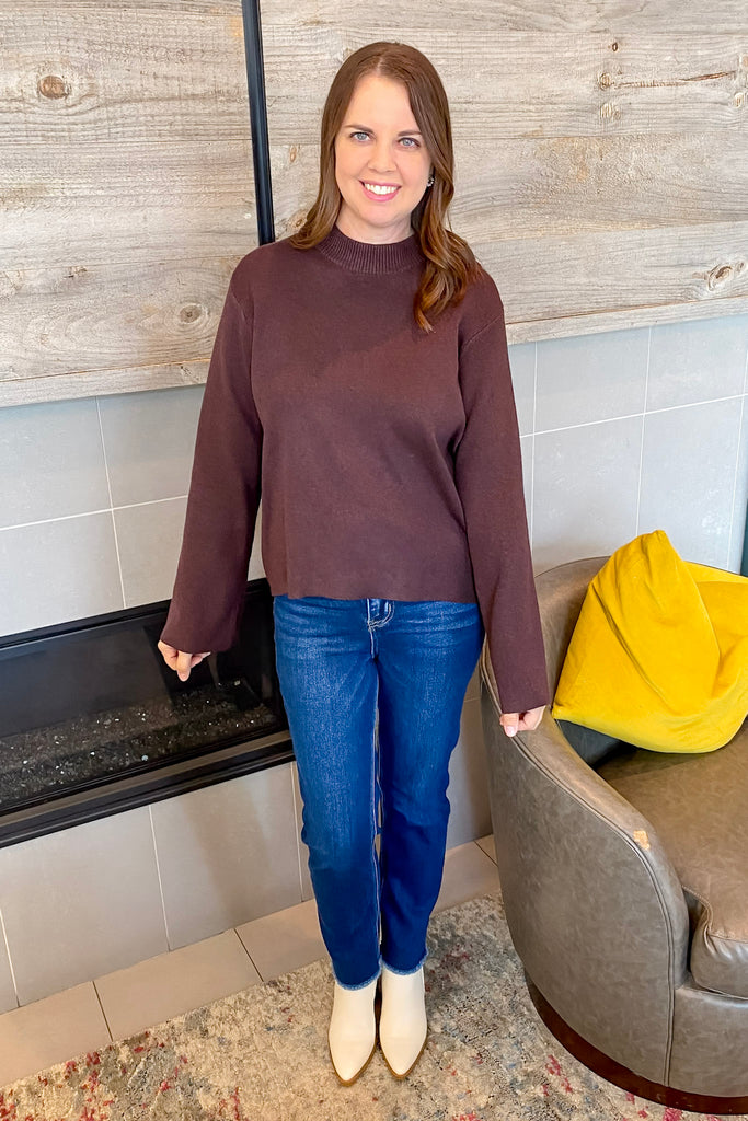 Espresso Feels Chocolate Sweater - Lyla's: Clothing, Decor & More - Plano Boutique