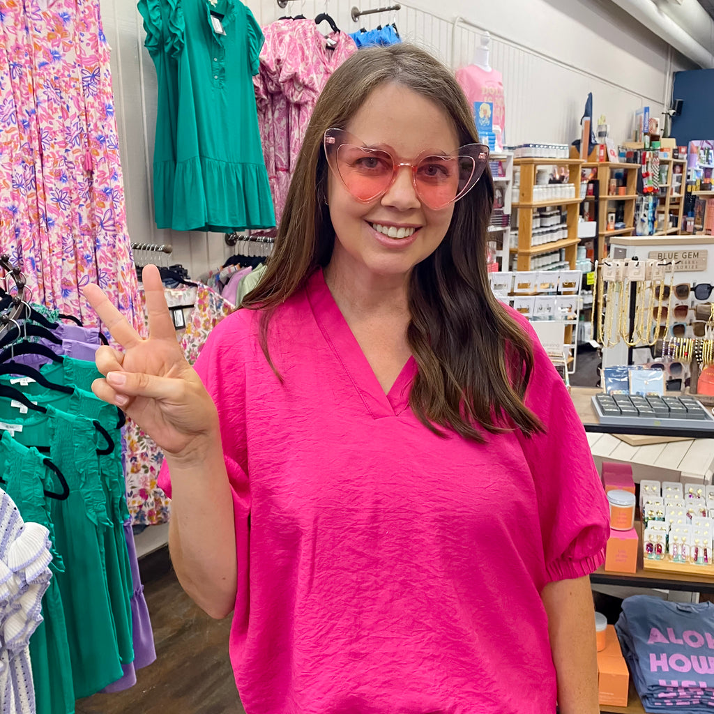 Heart Pink Bach Party Sunglasses Set by XO Fetti - Lyla's: Clothing, Decor & More - Plano Boutique