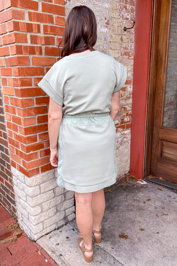 The Laid Back Fun Sage Dress - Lyla's: Clothing, Decor & More - Plano Boutique