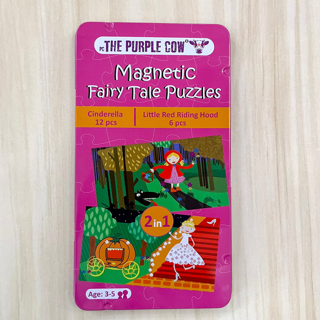 Magnetic Tin - Fairy Tale Puzzles Cinderella & Little Red Riding Hood - Lyla's: Clothing, Decor & More - Plano Boutique