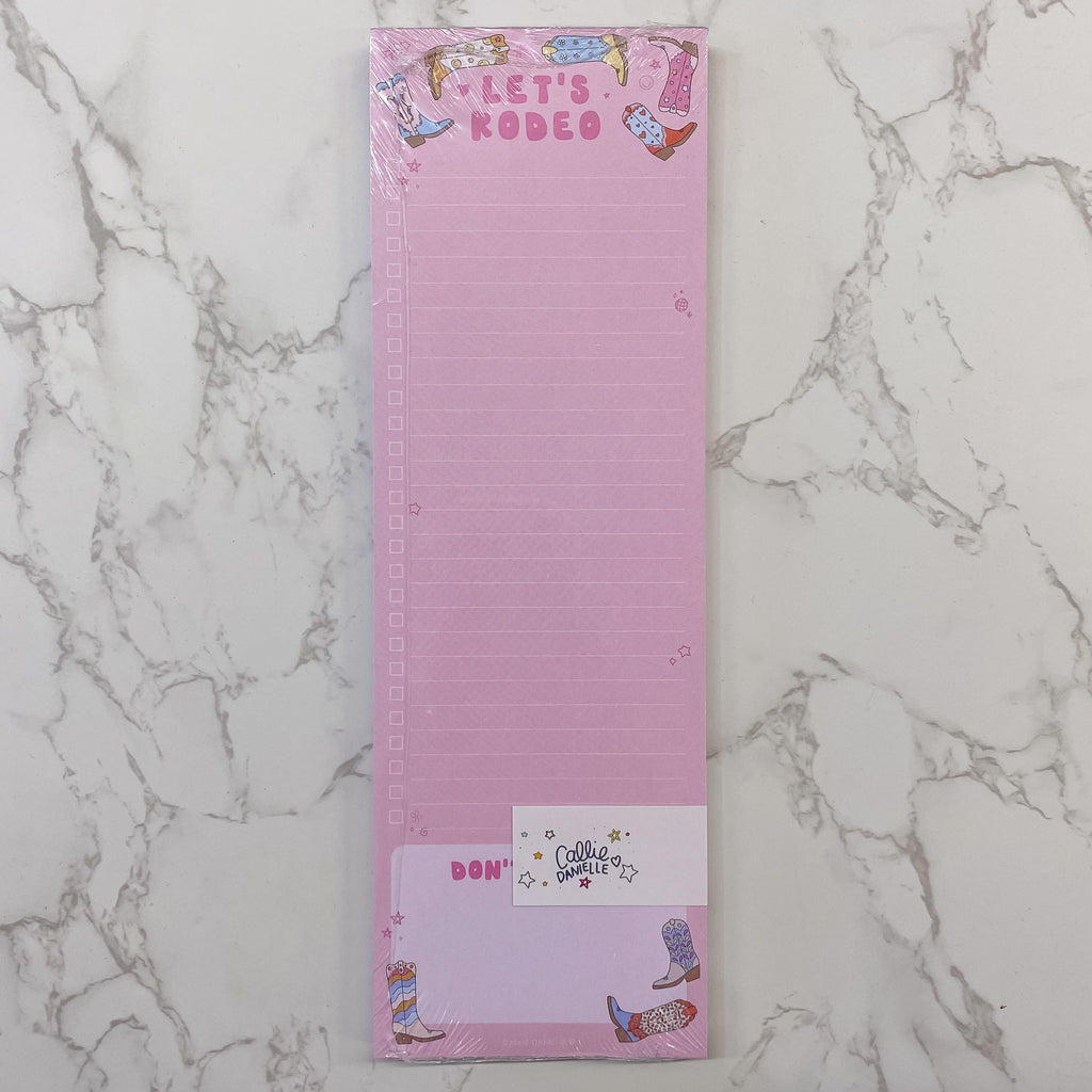 Let's Rodeo Western Notepad by Callie Danielle - Lyla's: Clothing, Decor & More - Plano Boutique
