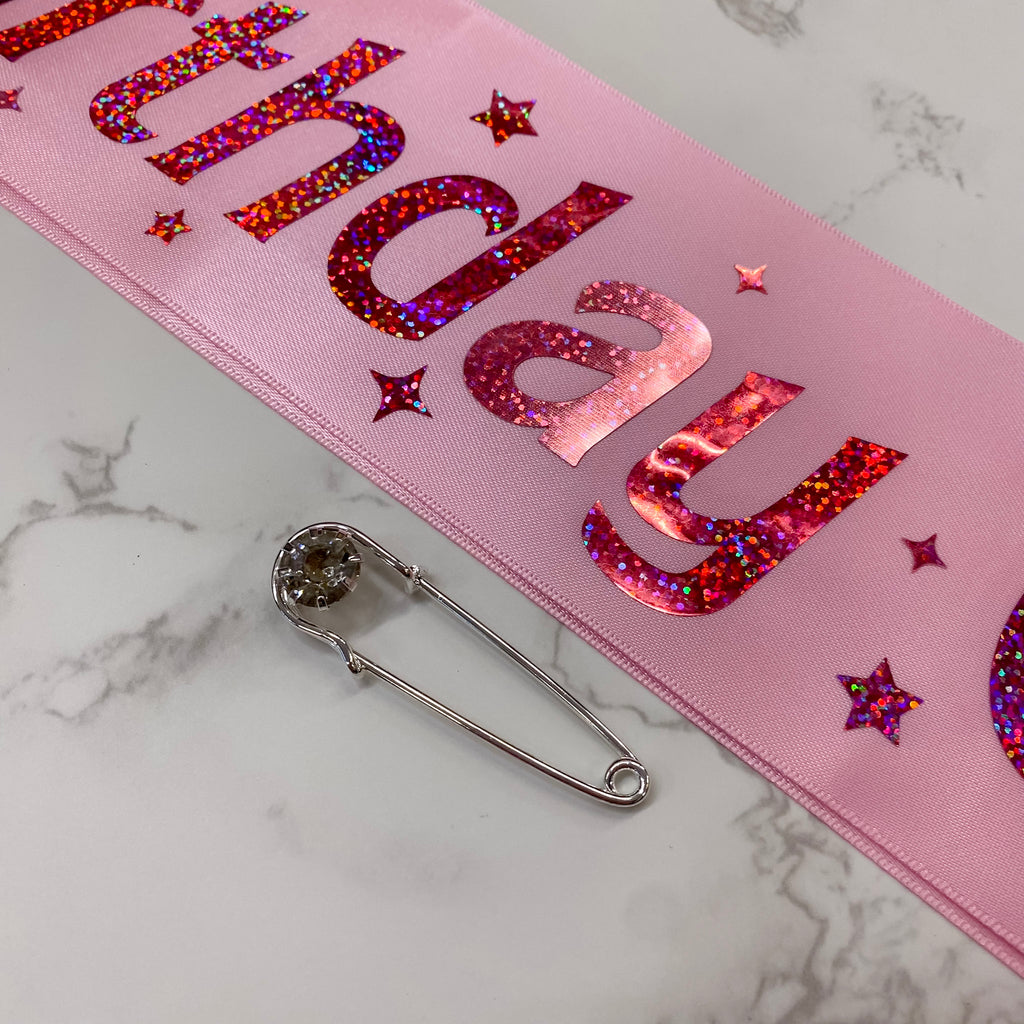 Pink Birthday Girl Sash by XO Fetti - Lyla's: Clothing, Decor & More - Plano Boutique