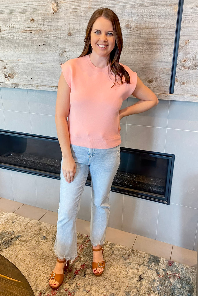 Hold It Down Blush Sweater Top - Lyla's: Clothing, Decor & More - Plano Boutique
