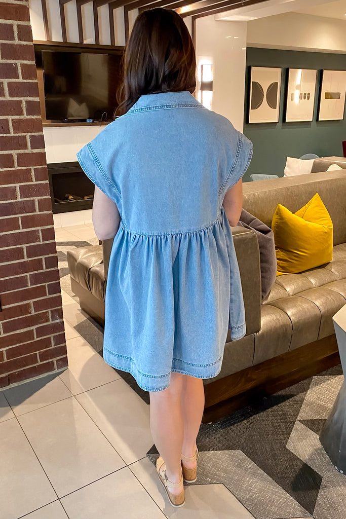 Accomplish Your Goals Denim Dress - Lyla's: Clothing, Decor & More - Plano Boutique