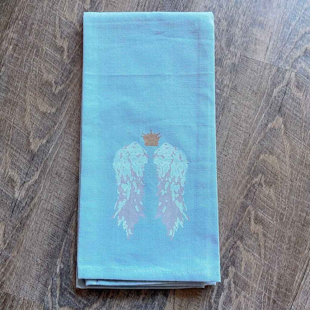 Crown Jewel Wings Hand Towel - Lyla's: Clothing, Decor & More - Plano Boutique