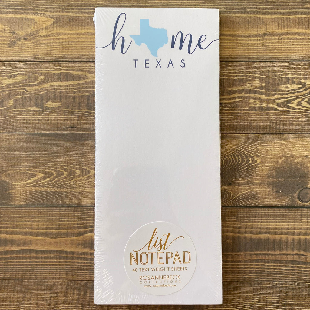 Texas Home Blue Skinny Notepad by Rosanne Beck – Lyla's: Clothing & Gifts