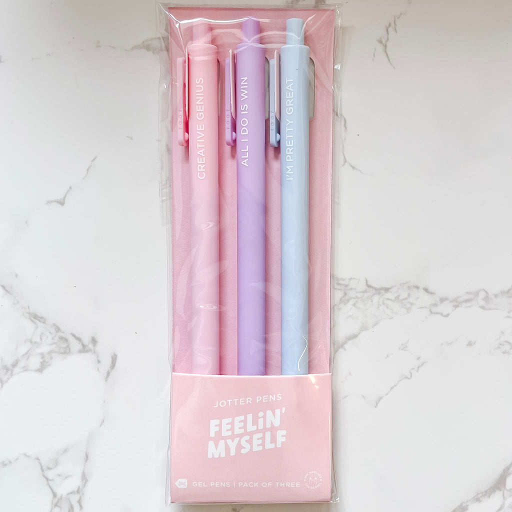 Feeling Myself Jotter Pens Set of 3 - Lyla's: Clothing, Decor & More - Plano Boutique