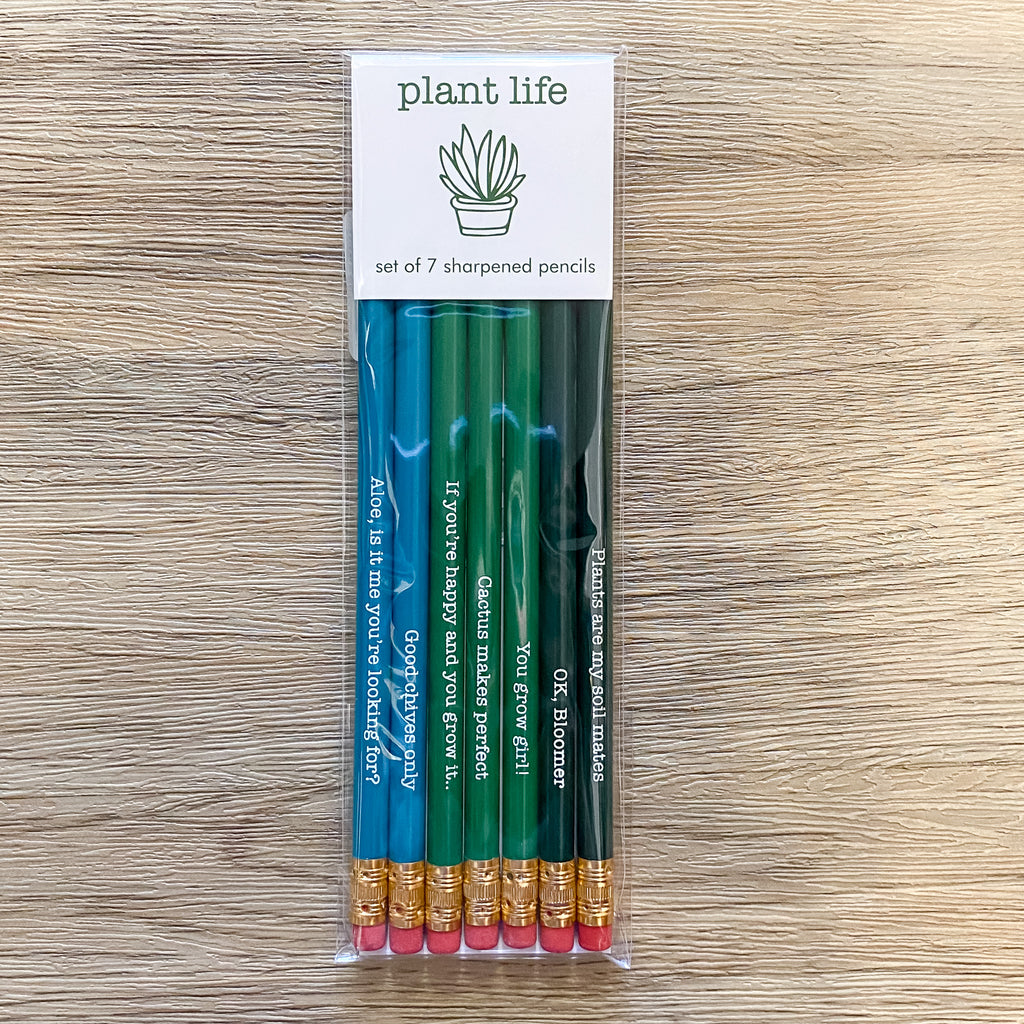 Pencil Set - Plant Life - Lyla's: Clothing, Decor & More - Plano Boutique