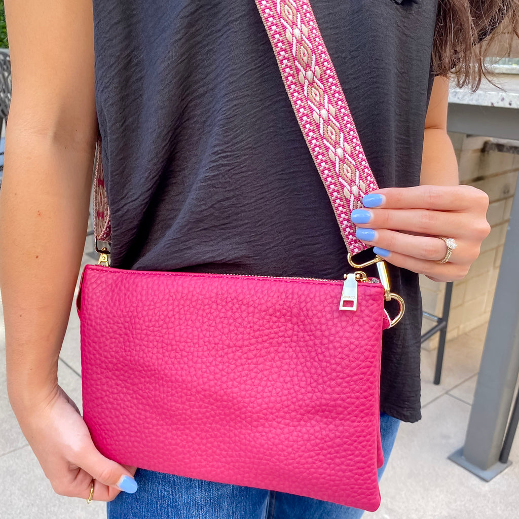 Jen & Co Izzy Crossbody Handbag - Boysenberry - Lyla's: Clothing, Decor & More - Plano Boutique