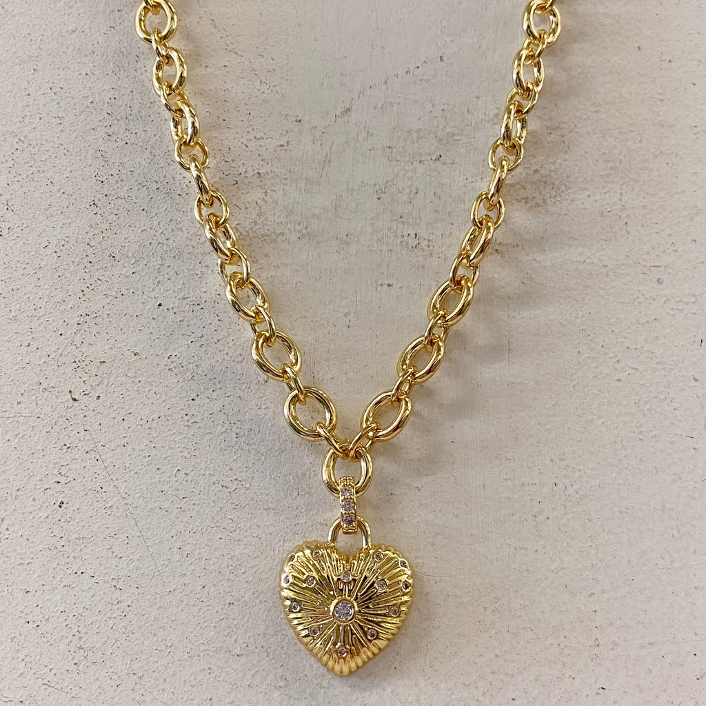 Hampton Heart Necklace - Lyla's: Clothing, Decor & More - Plano Boutique