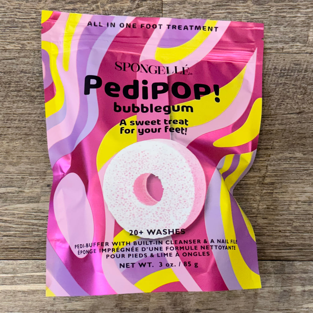 Bubblegum PediPOP! Pedi Buffer & Nail File by Spongelle - Lyla's: Clothing, Decor & More - Plano Boutique