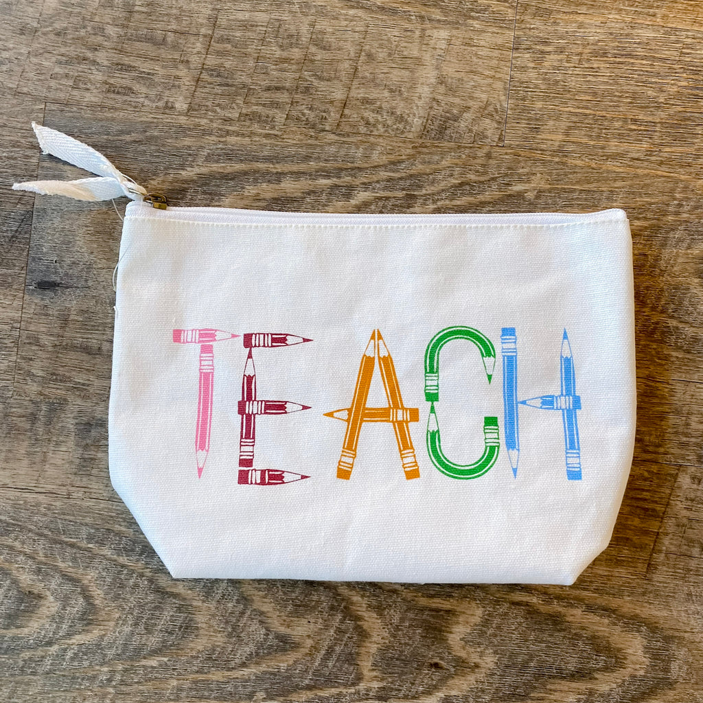Teach Cosmetic Bag - Lyla's: Clothing, Decor & More - Plano Boutique