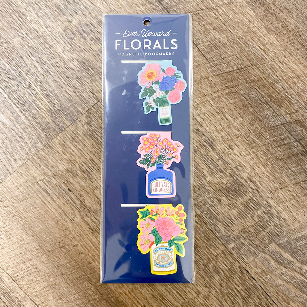 Ever Upward Florals Shaped Magnetic Bookmarks - Lyla's: Clothing, Decor & More - Plano Boutique