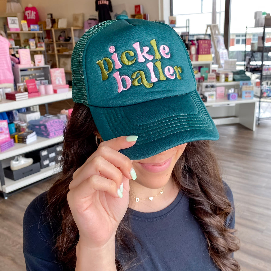 Embroidered Trucker Hat - Pickleballer - Lyla's: Clothing, Decor & More - Plano Boutique
