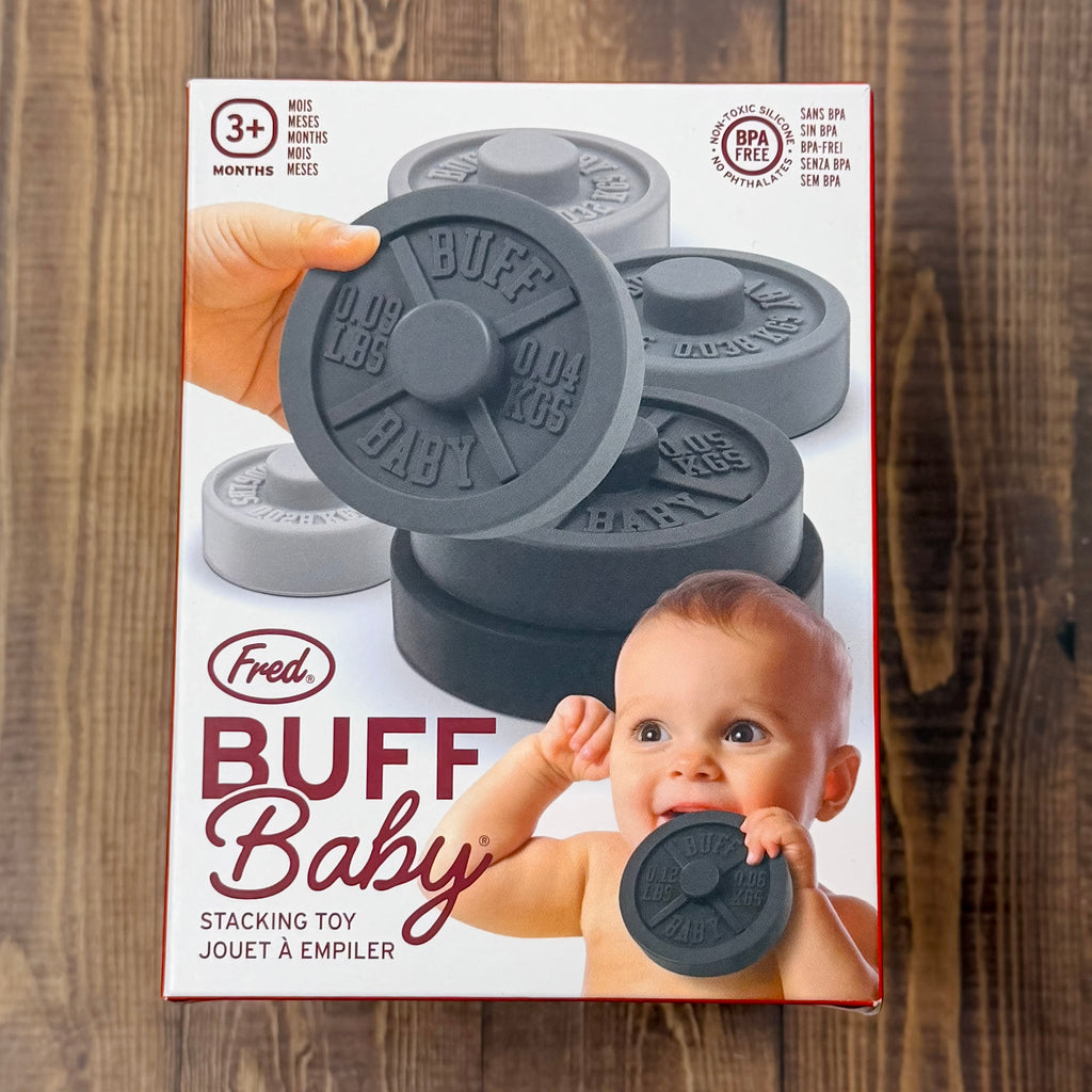 Buff Baby Weight Plate Stacker Teething Toy - Lyla's: Clothing, Decor & More - Plano Boutique