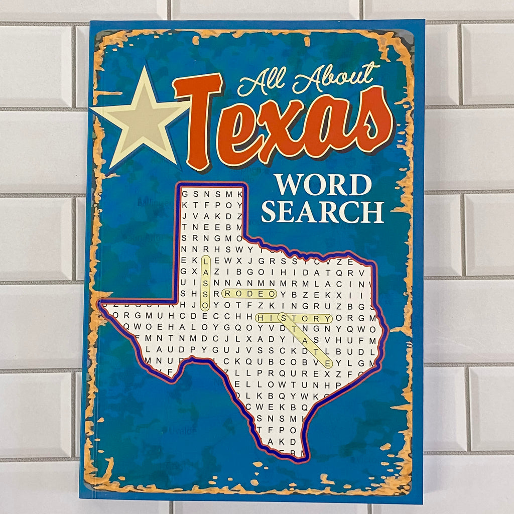 All About Texas Word Search - Lyla's: Clothing, Decor & More - Plano Boutique