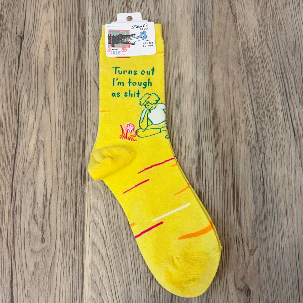 Turns Out I'm Tough As Shit Ladies Socks - Lyla's: Clothing, Decor & More - Plano Boutique