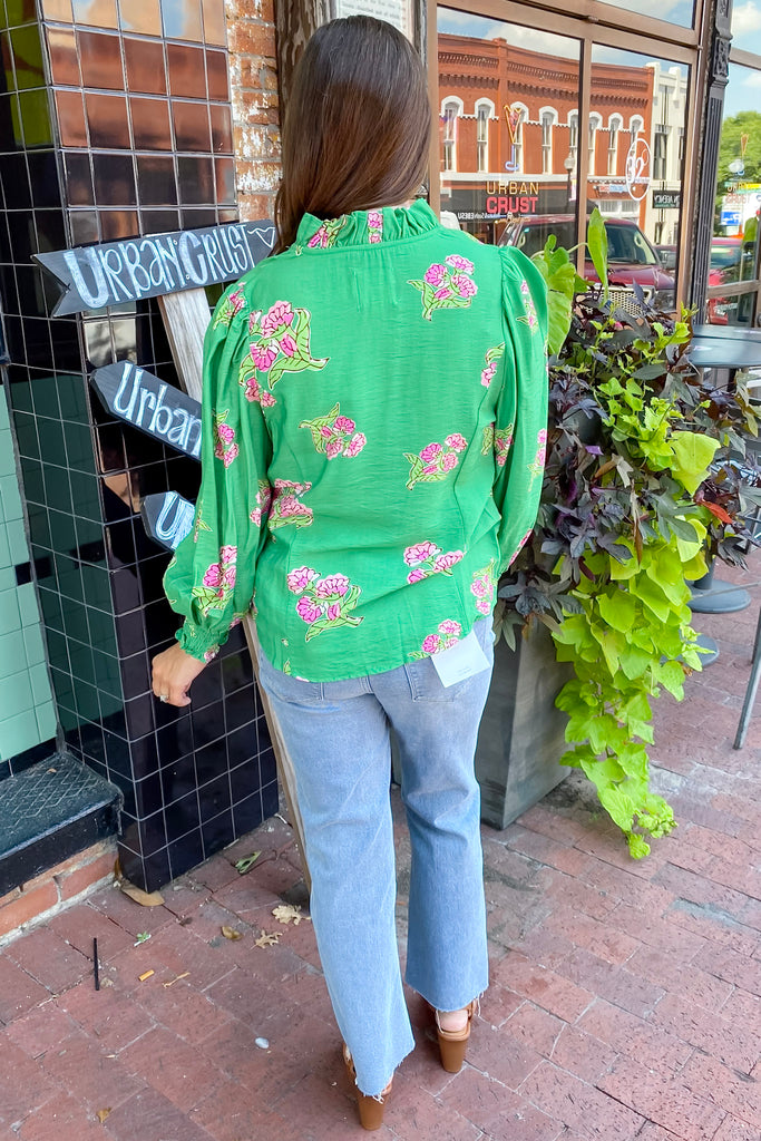 Ask Me How Green Floral Print Top - Lyla's: Clothing, Decor & More - Plano Boutique