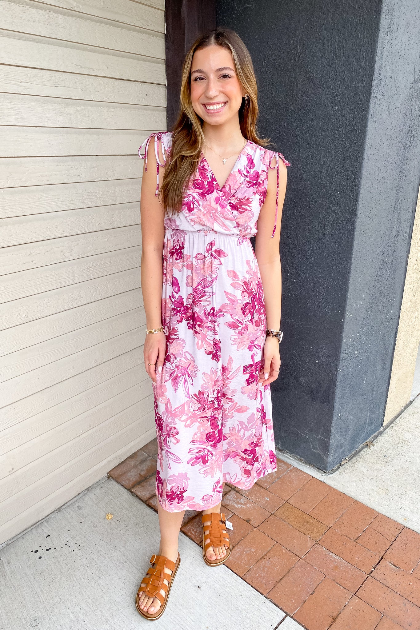 long midi dress At This Time Light Blue Floral Midi Dress  Shop the Mint