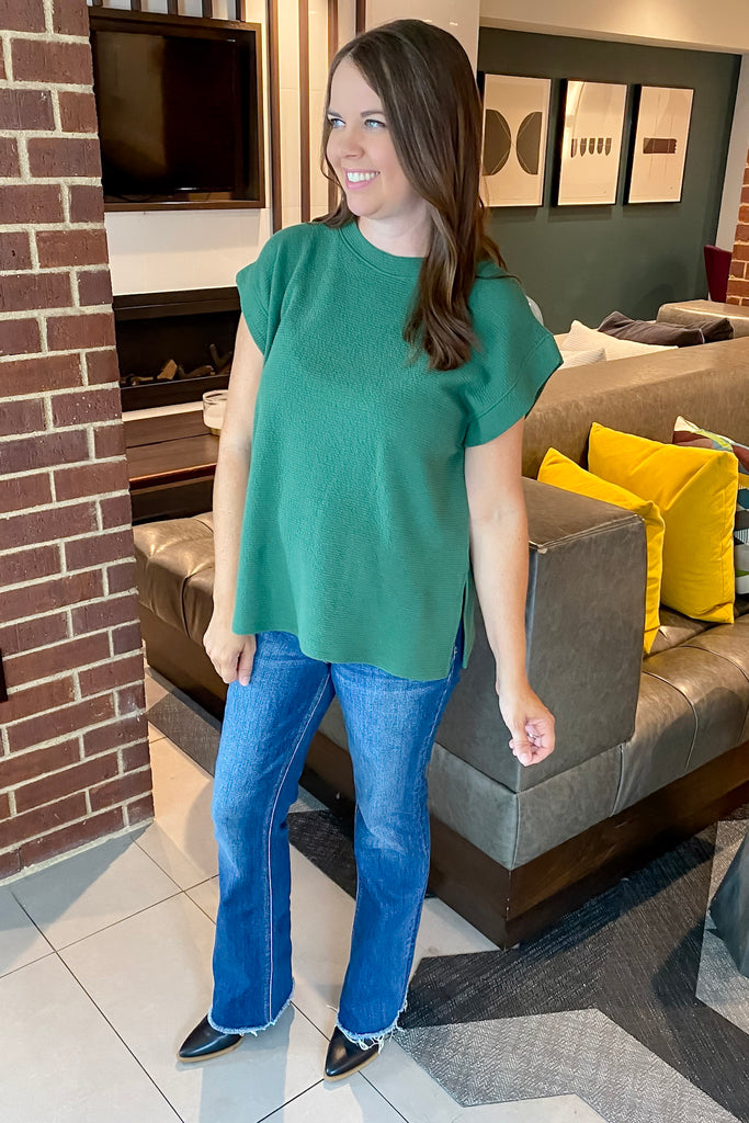 Ride Away With Me Green Top - Lyla's: Clothing, Decor & More - Plano Boutique