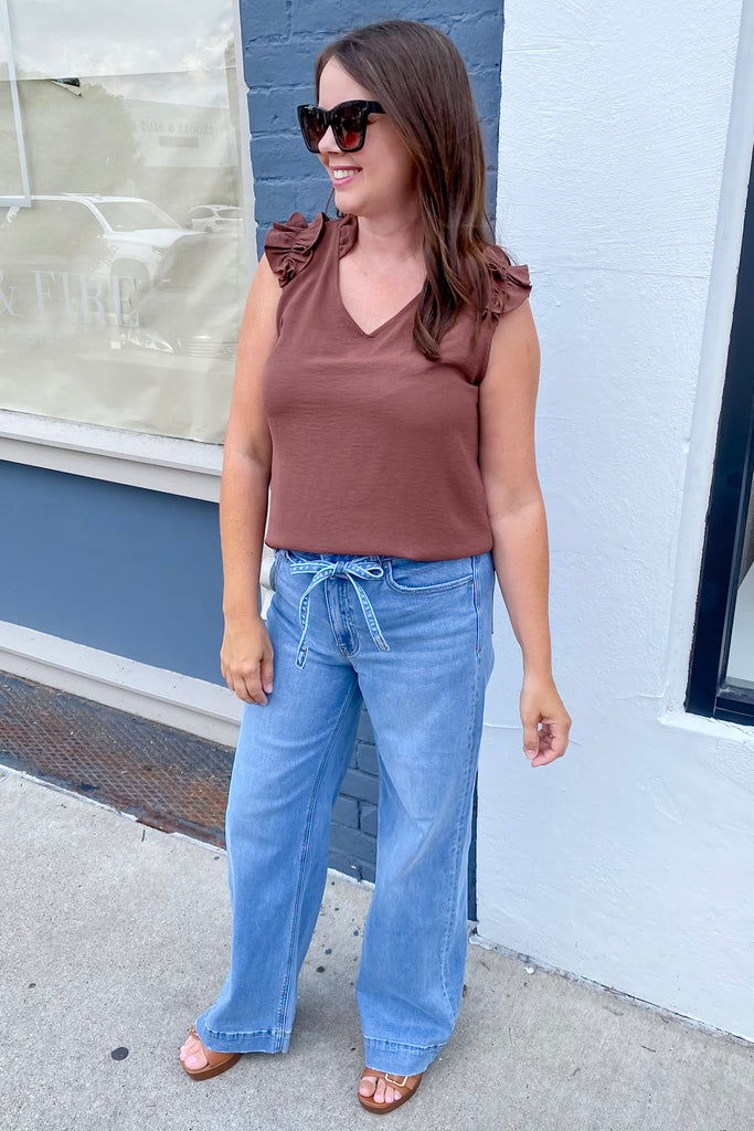Send an Alert For This Brown Top - Lyla's: Clothing, Decor & More - Plano Boutique