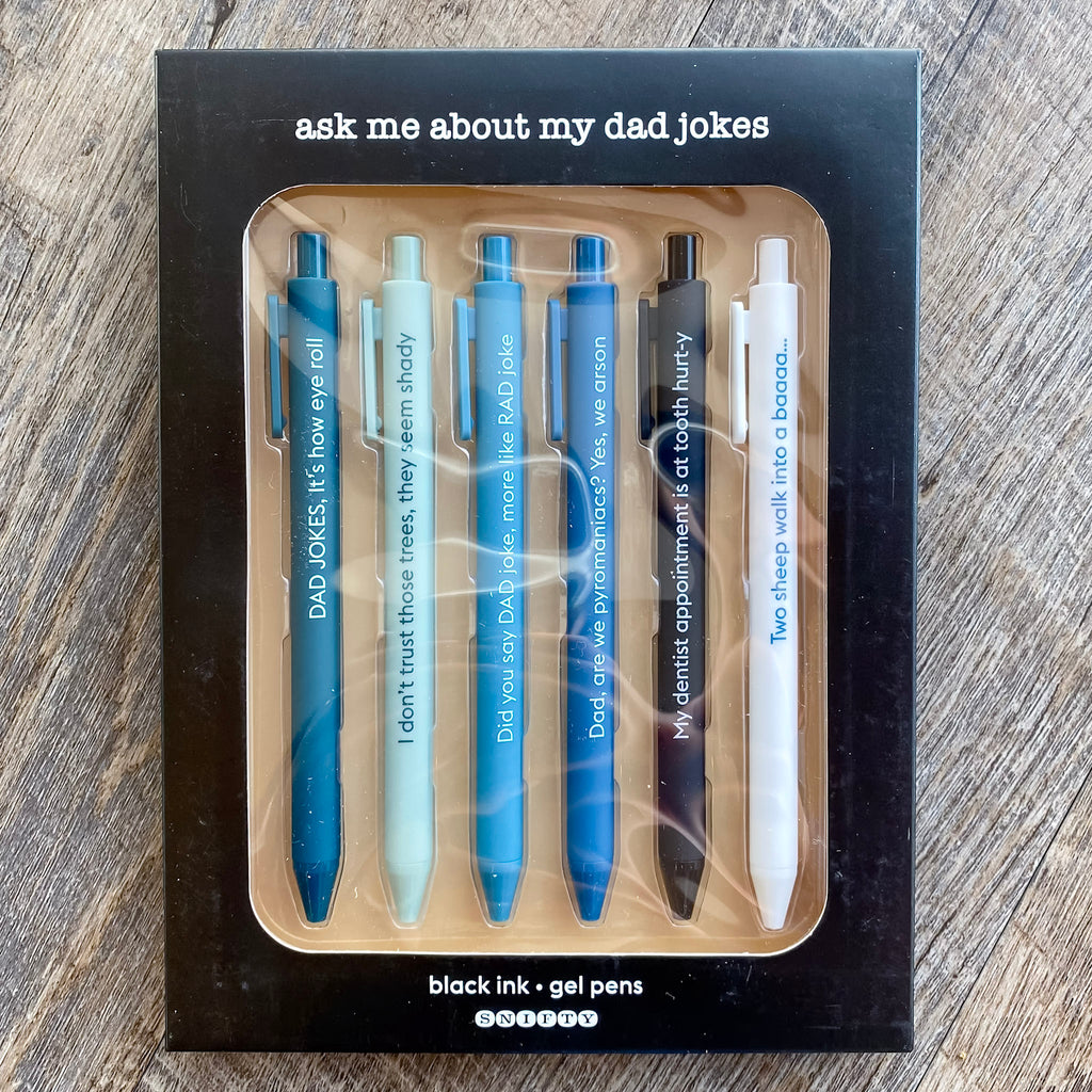 Ask Me About My Dad Jokes Pen Set - Lyla's: Clothing, Decor & More - Plano Boutique
