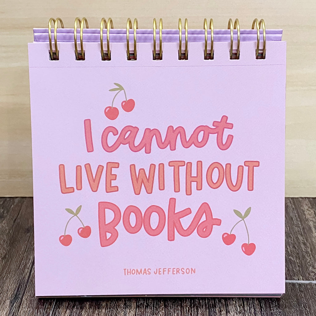 52 Weeks Of Book Lover Quotes - Desk Flip Calendar - Lyla's: Clothing, Decor & More - Plano Boutique