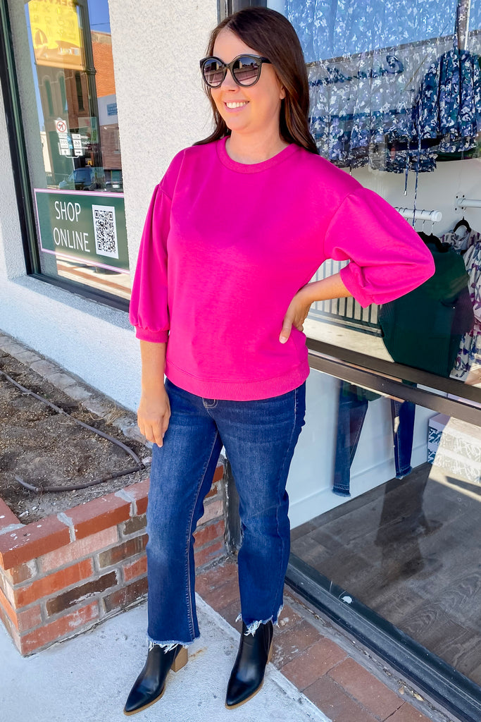 Make It Work Magenta Top - Lyla's: Clothing, Decor & More - Plano Boutique