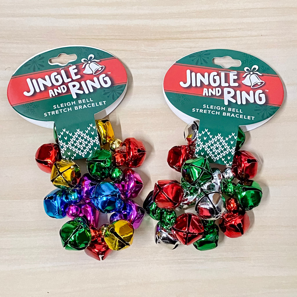 Jingle and Ring Sleigh Bell Stretch Bracelet - Lyla's: Clothing, Decor & More - Plano Boutique