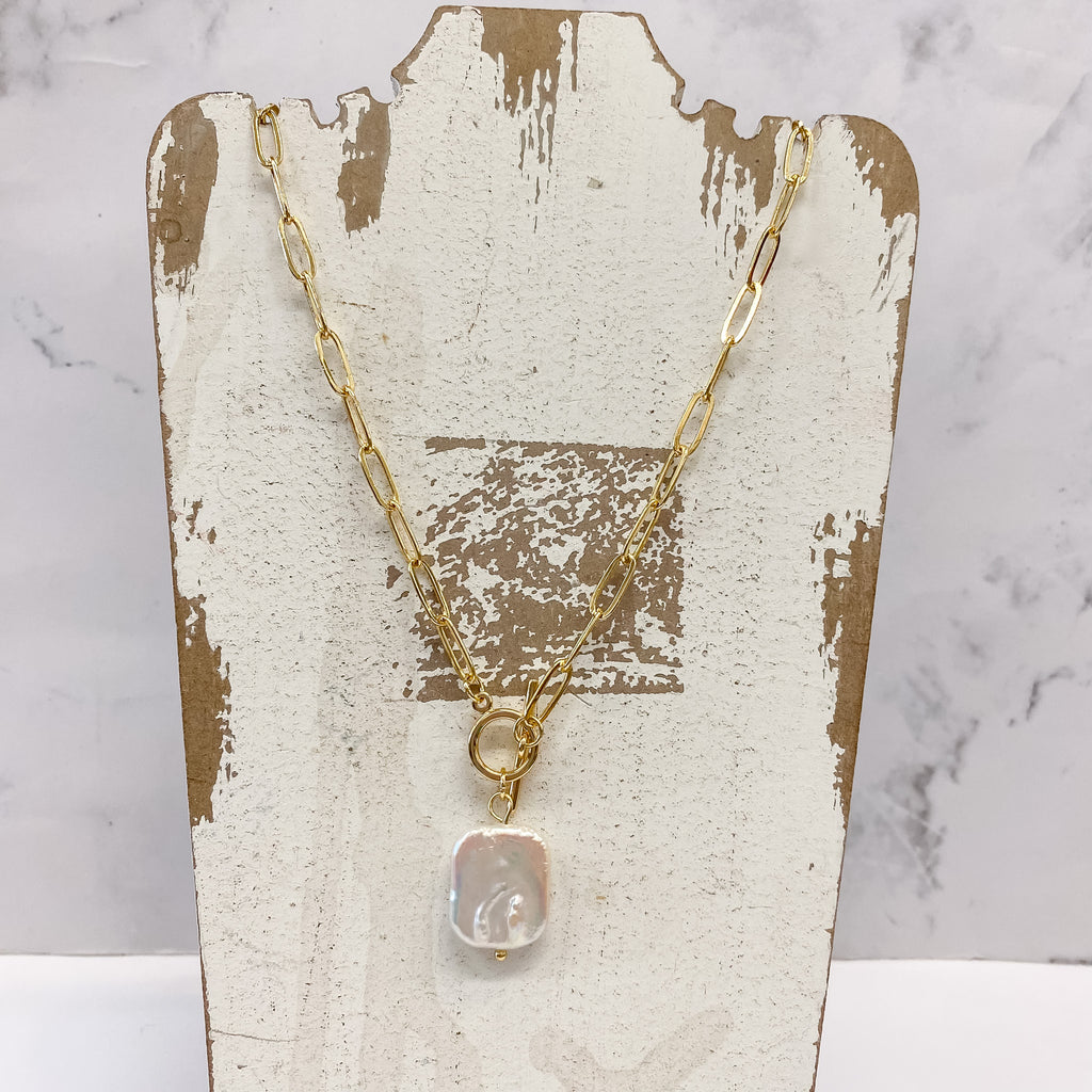 Baroque Pearl Toggle Necklace - Lyla's: Clothing, Decor & More - Plano Boutique