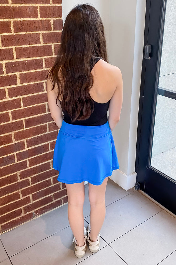 Athleisure Sonic Blue Basic Skort - Lyla's: Clothing, Decor & More - Plano Boutique