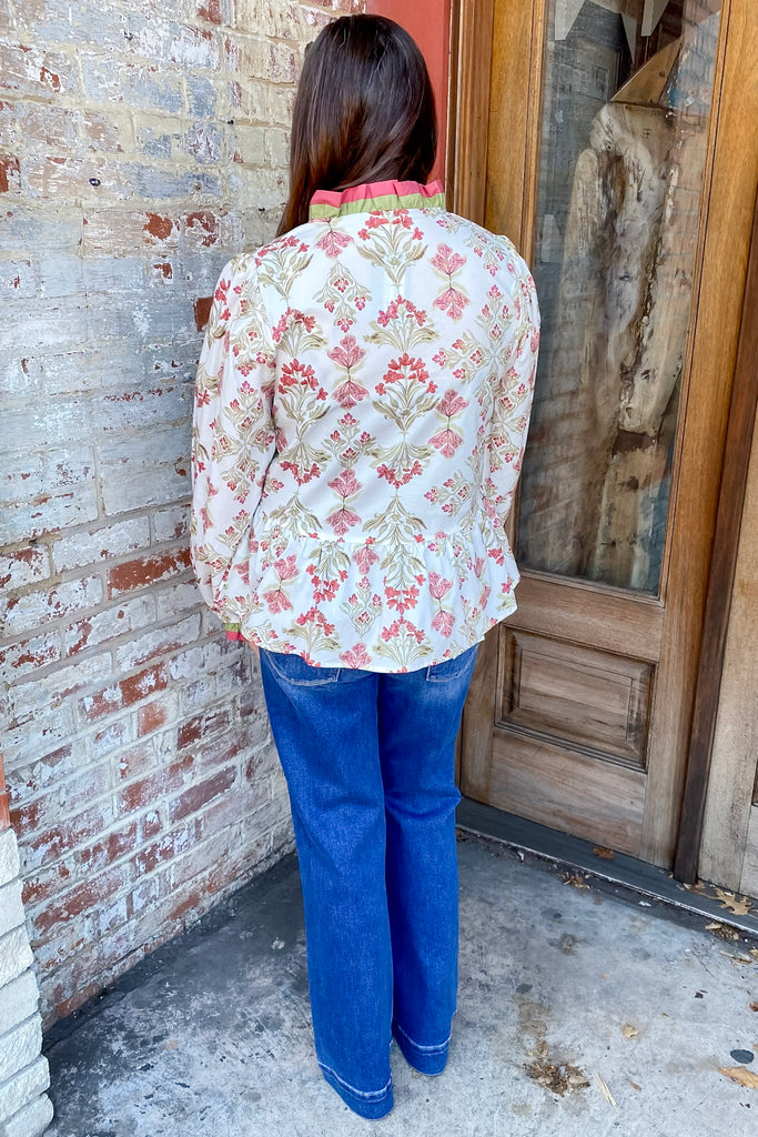 Twist of Fate Marsala Print Top - Lyla's: Clothing, Decor & More - Plano Boutique