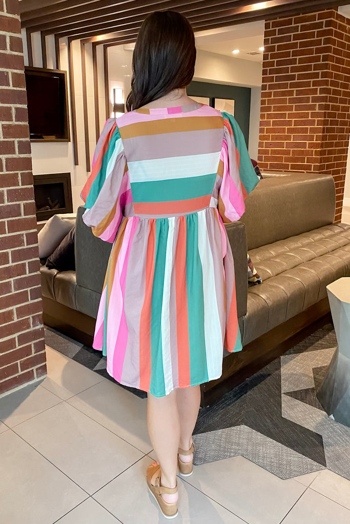 Center Of The Ring Multi Colored Dress - Lyla's: Clothing, Decor & More - Plano Boutique