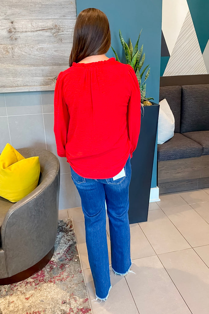 Tell Me Why Red Top - Lyla's: Clothing, Decor & More - Plano Boutique