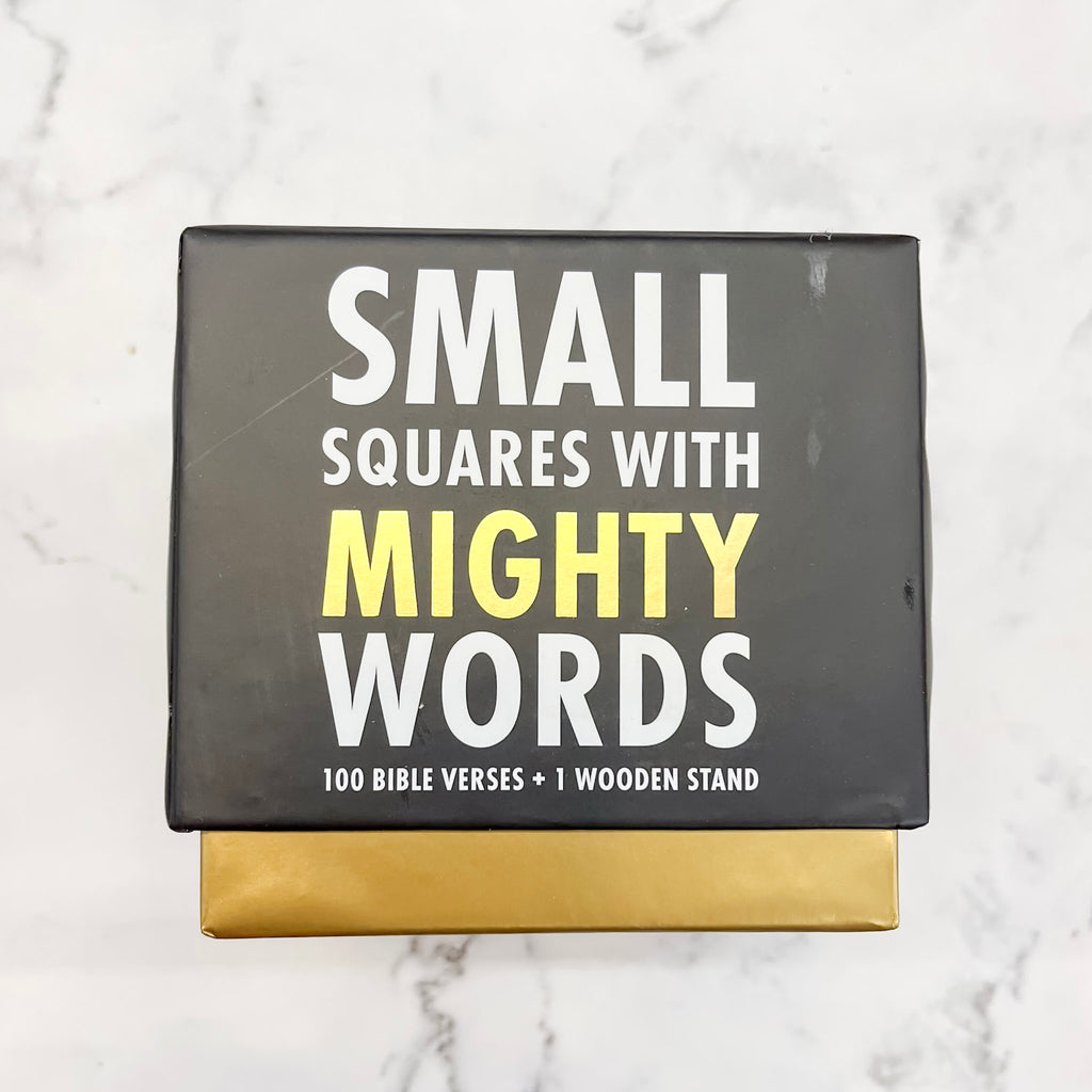 Small Squares with Mighty Words Box Set - Lyla's: Clothing, Decor & More - Plano Boutique