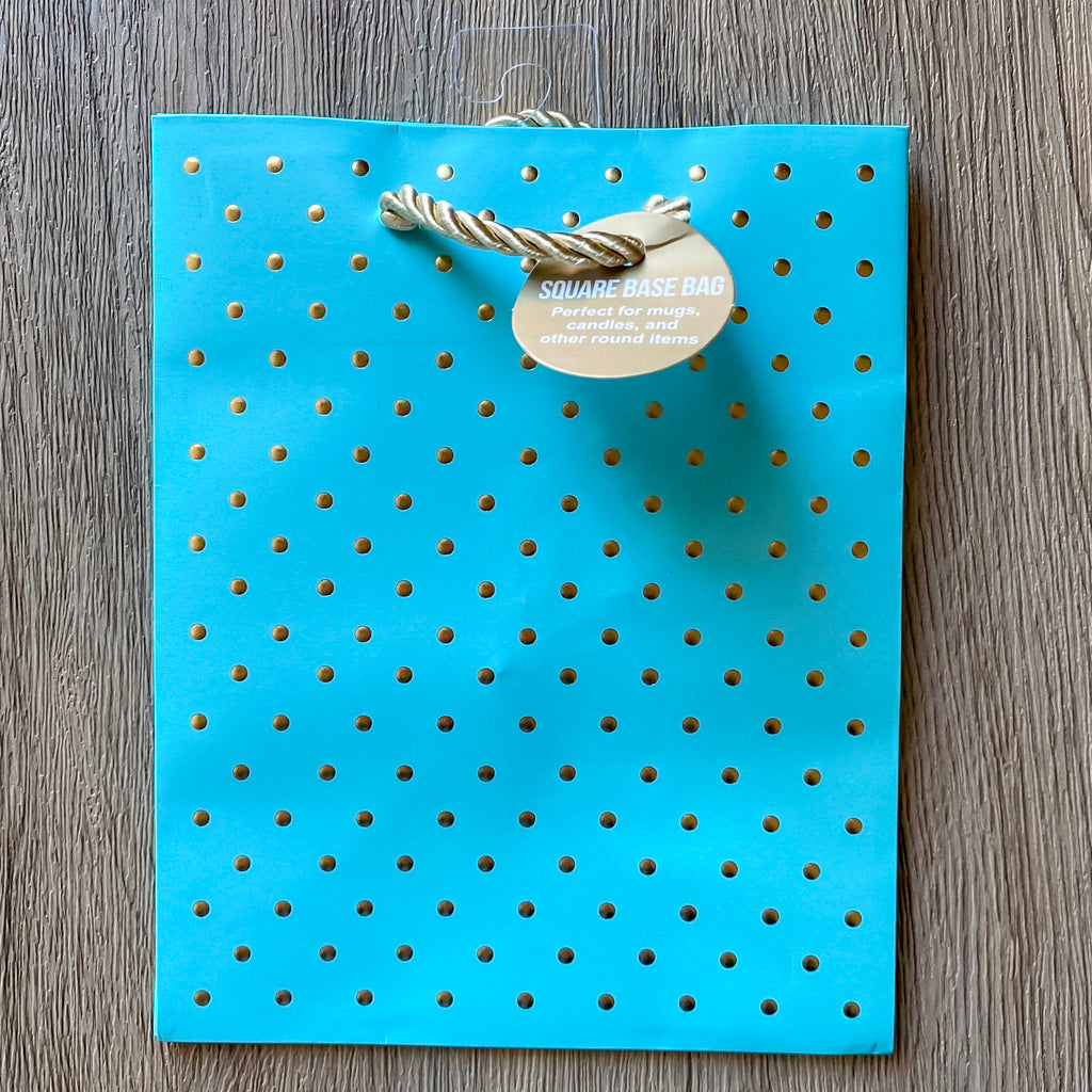Gold Dot Square Small Swiss Bag - Robin's Egg - Lyla's: Clothing, Decor & More - Plano Boutique