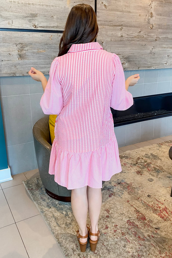 Grow Together Striped Red Dress - Lyla's: Clothing, Decor & More - Plano Boutique