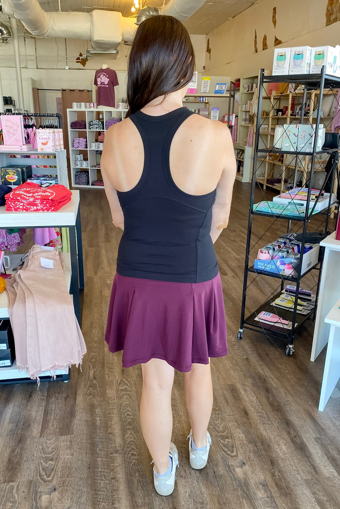 Athleisure Butter Sleeveless Racer Back Top Black - Lyla's: Clothing, Decor & More - Plano Boutique