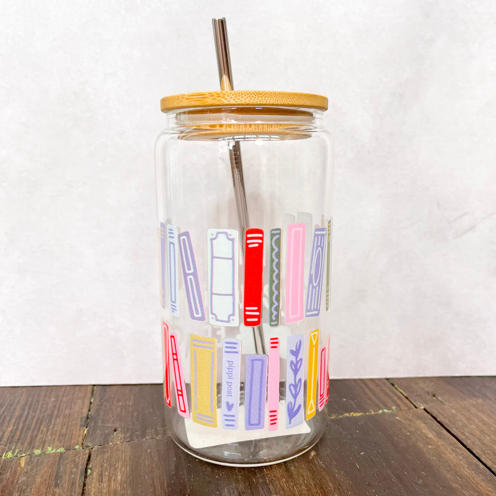 In My Reading Era Glass Can - Lyla's: Clothing, Decor & More - Plano Boutique