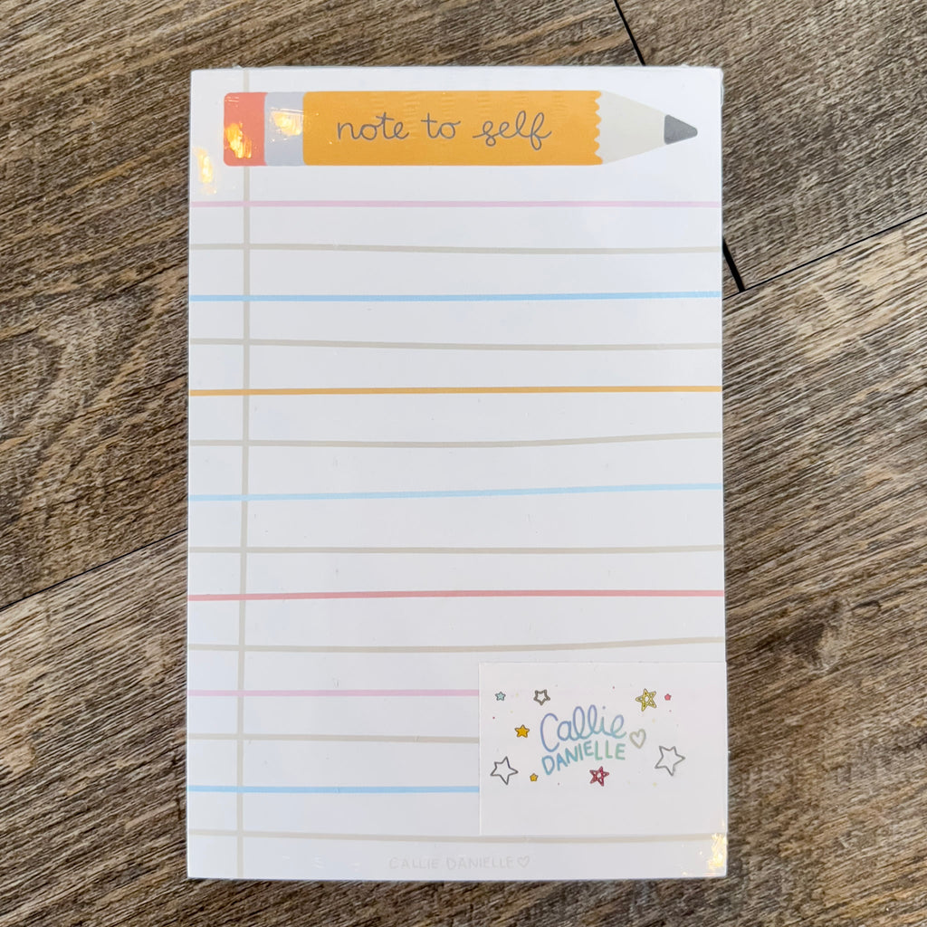 Note To Self Pencil Notepad - Lyla's: Clothing, Decor & More - Plano Boutique