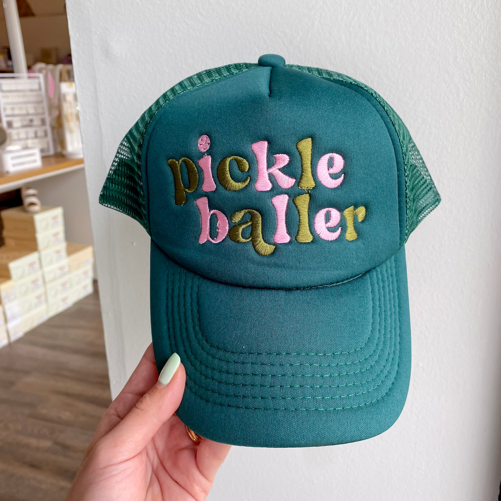 Embroidered Trucker Hat - Pickleballer - Lyla's: Clothing, Decor & More - Plano Boutique