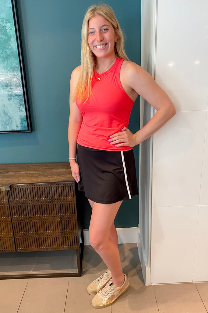 Athleisure Butter Sleeveless Racer Back Top Flamingo Pink - Lyla's: Clothing, Decor & More - Plano Boutique