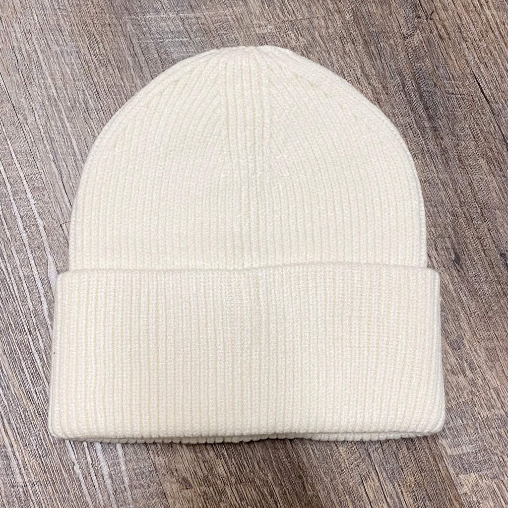 Hope Beanie in Ivory - Lyla's: Clothing, Decor & More - Plano Boutique