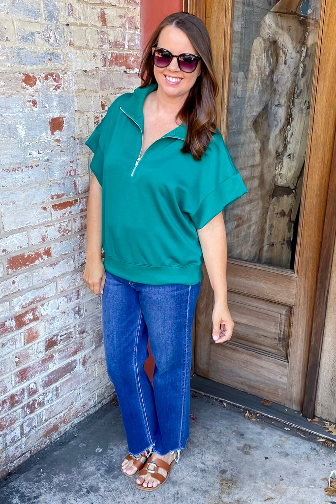 Embracing The Darkness Blue Lagoon Top - Lyla's: Clothing, Decor & More - Plano Boutique