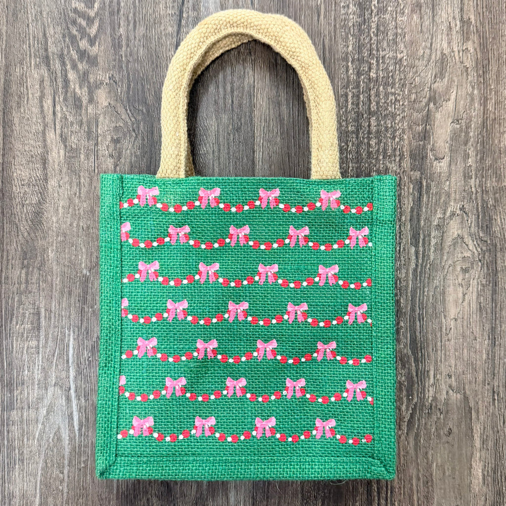 Bow Garland Petite Gift Tote - Lyla's: Clothing, Decor & More - Plano Boutique